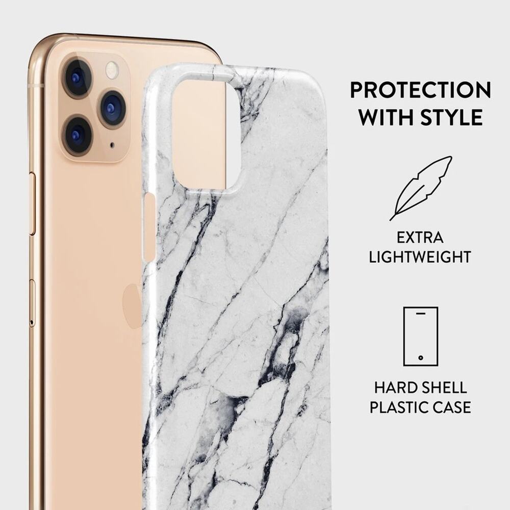 Burga White Gray Black Marble iPhone Snap Case 11 Pro Max NWT - Picture 6 of 8